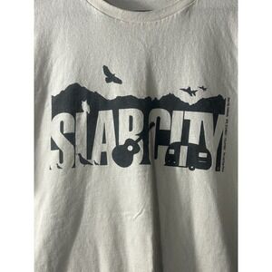 Vintage Slab City California The Last Free Place Graphic T-Shirt Desert Nomad XL